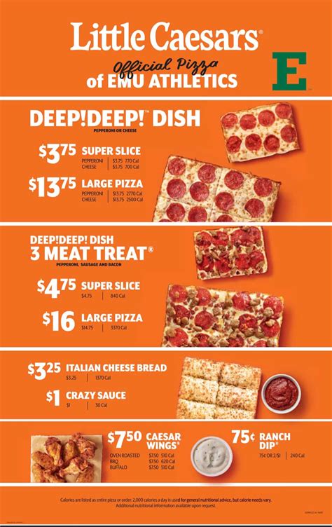 the little caesars menu